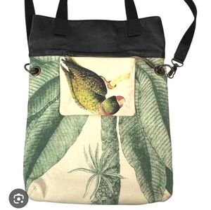 Anthropologie Brown and Cream Satchel